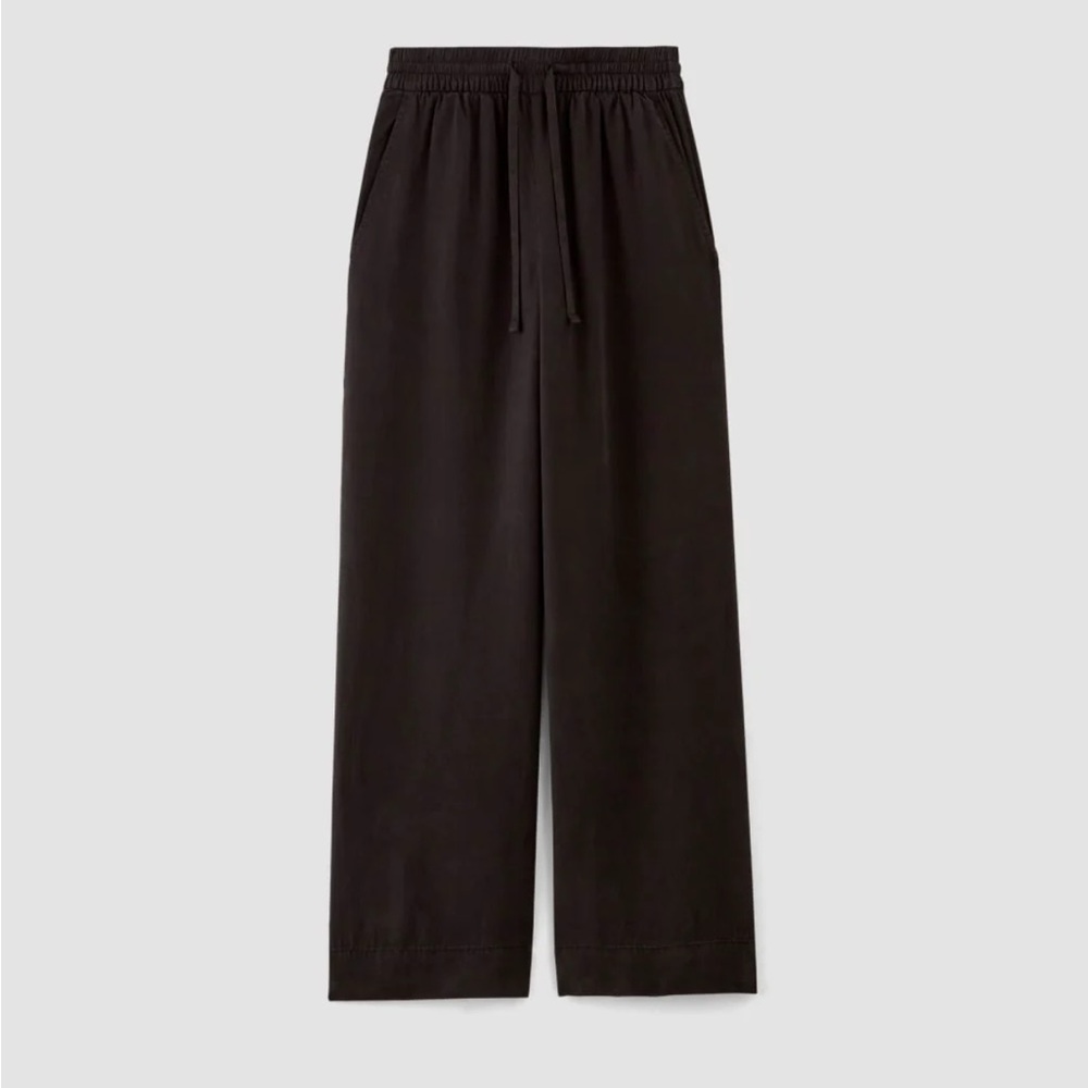 Everlane Women's Wide Leg Black Pants - Picture 2 of 6